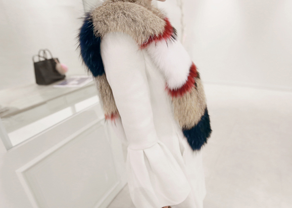 luxury fox fur muffler