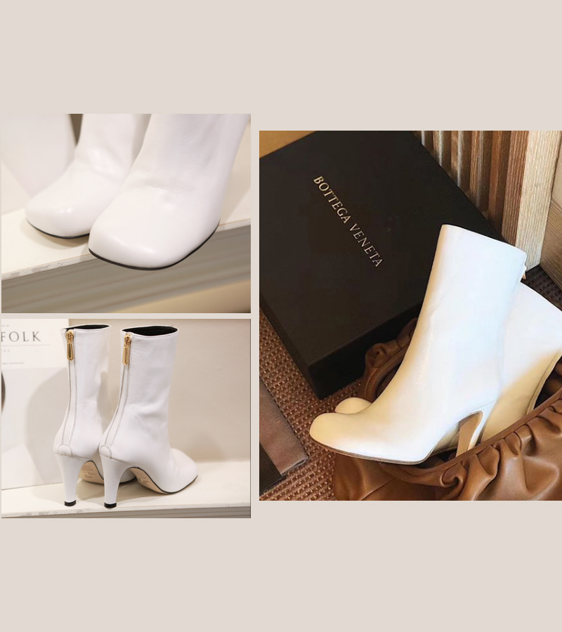 bottega ankle heel (white)